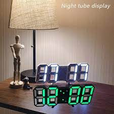 Modern DIGITAL LED wall clock with Large 9.5 Inch 3D LED Dispaly AND Alarm Clock and Snooze Function for minimalist decor, dorms, offices, or kids’ rooms. Under 3,000, low power consume, and perfect gift idea.