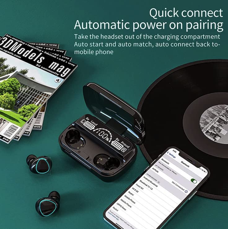 M10 TWS Earbuds with 2000MAH Power Bank offer rich sound, long battery, LED display, 3D touch controls, and a powerful charging case, ideal for music lovers and gamers.