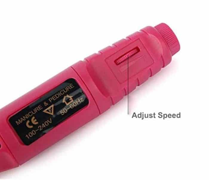 Electric Nail Drill Machine Kit – Corded Nail File 20000RPM with 6 Bits for Shaping, Polishing and Grooming – Professional Manicure Pedicure Tool for Acrylic, Gel and Natural Nails