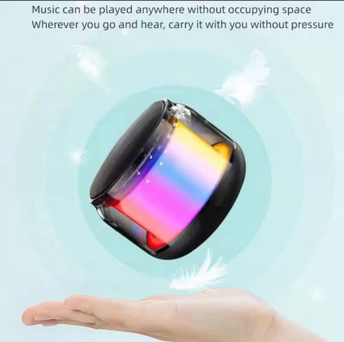 Outdoor & Indoor mini bluetooth speaker with LED lights and waterproof subwoofer