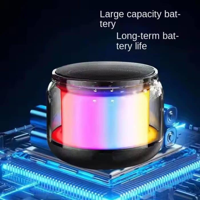 Outdoor & Indoor mini bluetooth speaker with LED lights and waterproof subwoofer