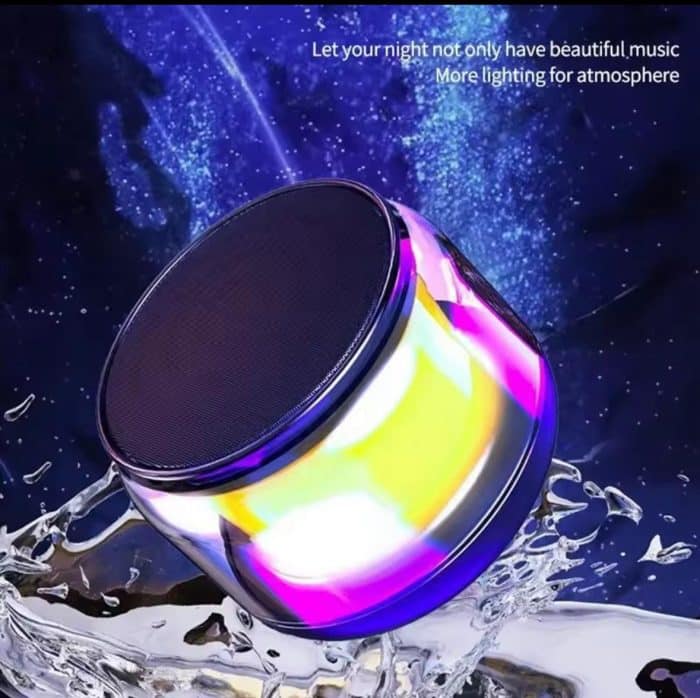 Outdoor & Indoor mini bluetooth speaker with LED lights and waterproof subwoofer