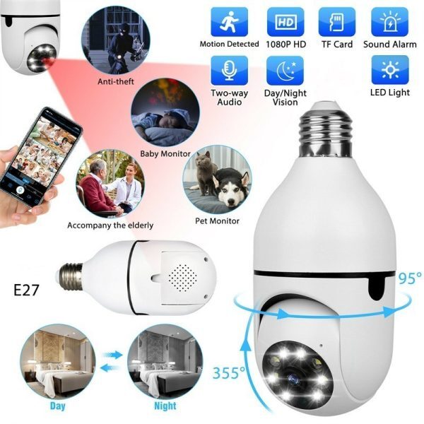Hd Cctv Camera | cctv Camera Wifi | Wifi Camera Bulb Socket – Home Wifi – Camera Cctv – Security Camera – Security Camera For Home