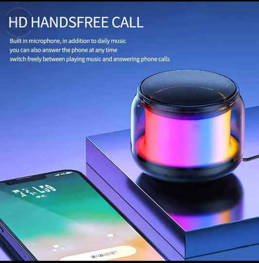 Outdoor & Indoor mini bluetooth speaker with LED lights and waterproof subwoofer